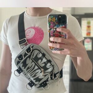 Stylish Zebra Print Crossbody Bag